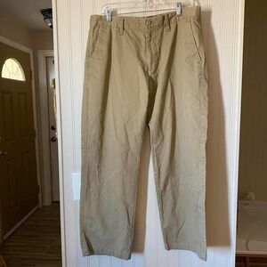Eddie Bauer Pants Men's Size 35/30 Tan Beige Classic Fit Straight 100% Cotton